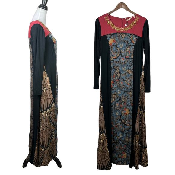 Soft Surroundings | NWT Icon Sultana Sequin Embellished Long Sleeve Maxi Dress - Picture 3 of 16